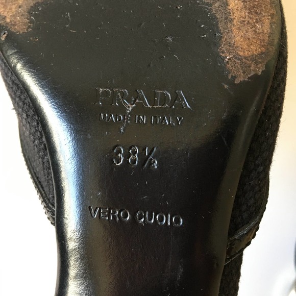 Vintage Prada Slingback Buckle Kitten Heels - Picture 6 of 6